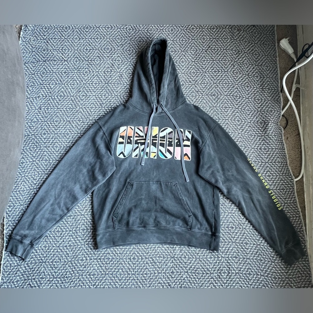 Union LA x Hebru Brand Studios Son of Garvey Black Graphic Hoodie